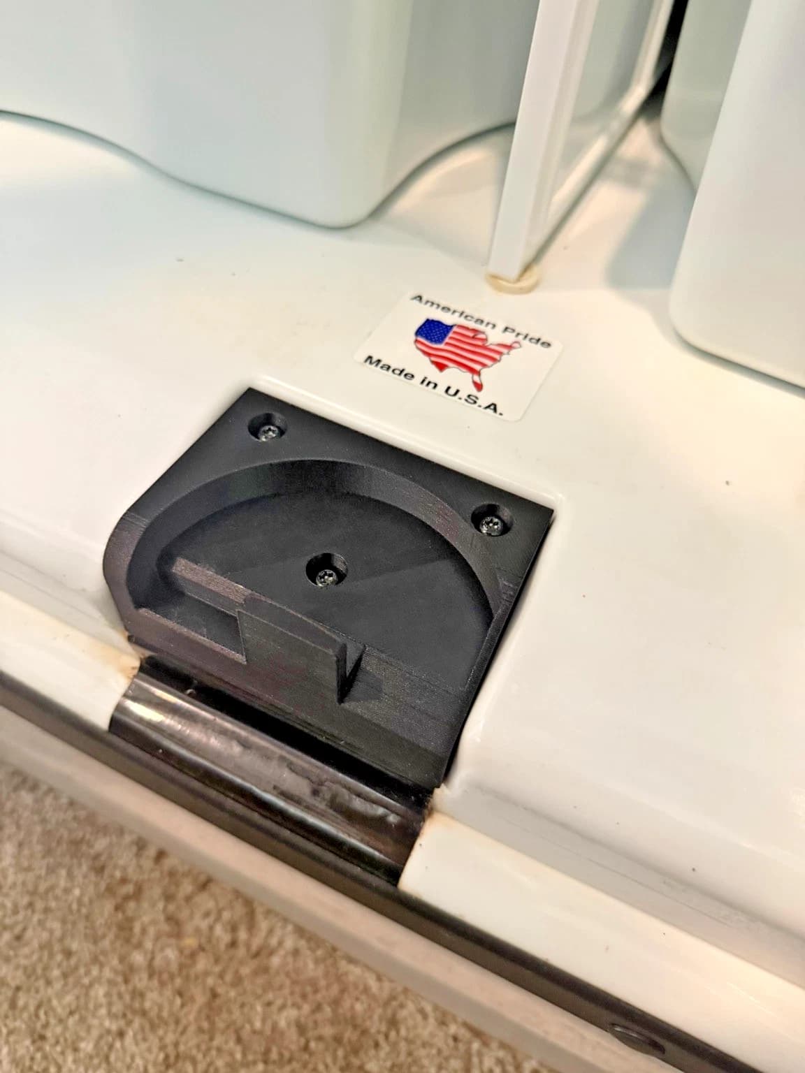 NRP repair kit lower housing installed in a refrigerator