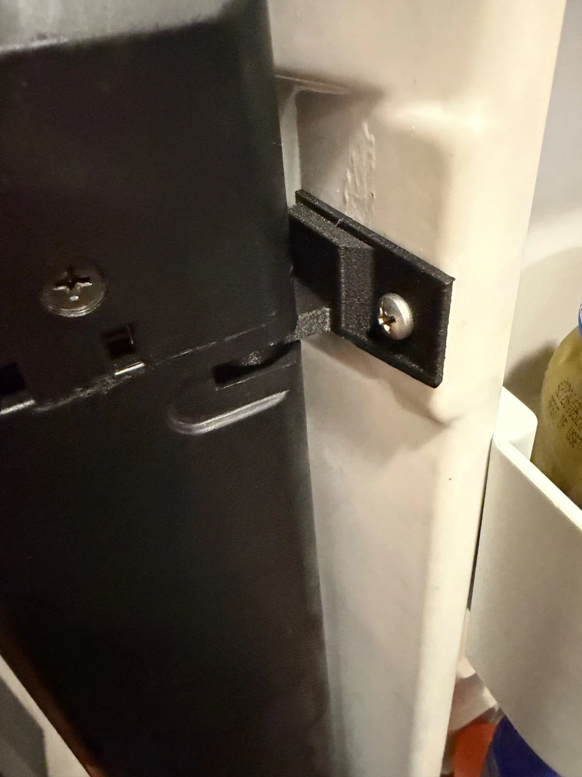 NRP repair kit component installed near the upper center flapper position